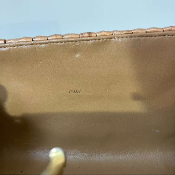 Rodo Italy Vintage Woven Glazed Wicker Mid-Century Italian Clutch Bag - Picture 8 of 12
